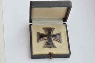 Croix de Fer 1914 1ère Classe (EK1) Argent 925 & Fer Fabrication tardive