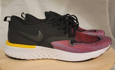 Men's Nike Odyssey React 2 Flyknit Size 11.5 (Black/Black-University Red)