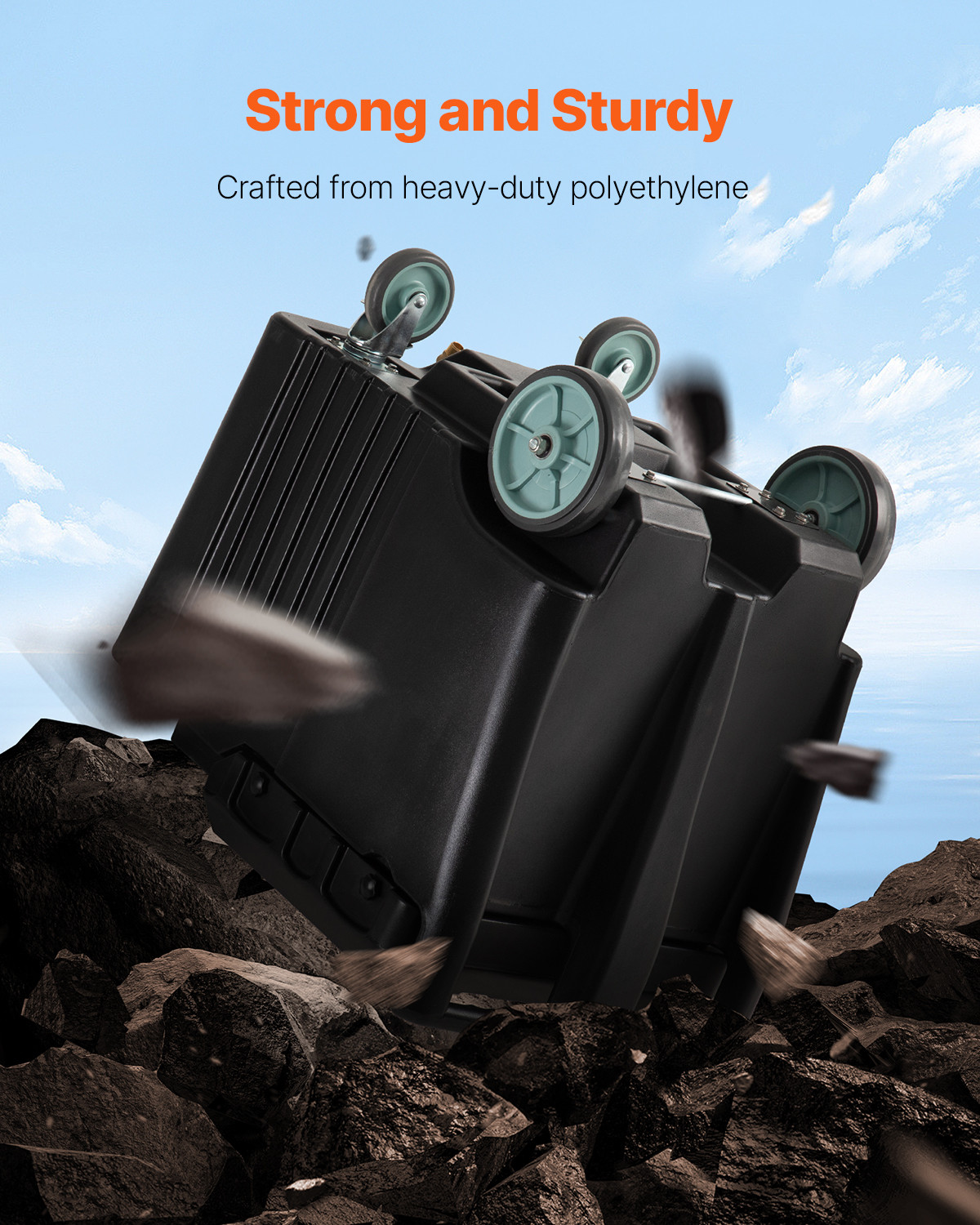 Commercial Underbar Ice Bin 31.5"x 23" Portable Ice Caddy with Sliding Lid