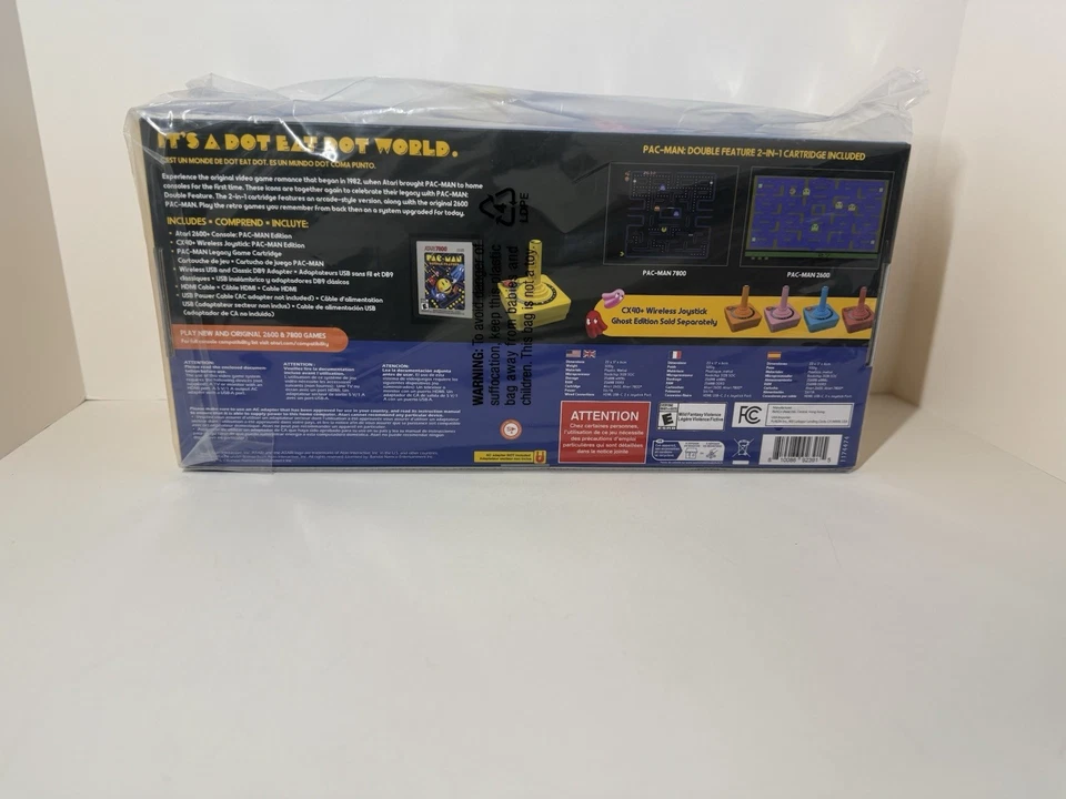 Atari 2600+ PAC-MAN Edition Console New Sealed Includes Game & Wireless Joystick - Image 3 of 4