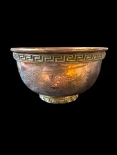 Dragon Copper Offering Bowls 3'' With Polished Clear Quartz Crystal Chakra Work!
