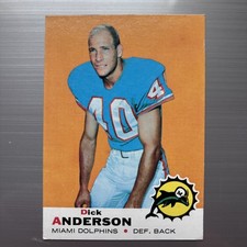 1969 Topps #59 - Dick Anderson RC - Miami Dolphins