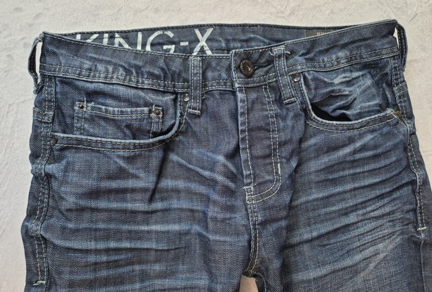 BUFFALO DAVID BITTON KING-X BASIC BOOT DENIM BUTT… - image 4