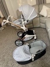 Hot Mom Baby Stroller 360 Rotation Function,Hot Mom Baby Carriage Pu Leather...