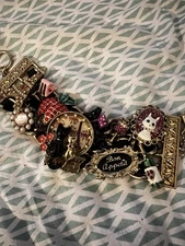 Lunch at the Ritz * Bon Appetit* Cuff Charm Bracelet