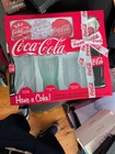 Coca-Cola Vintage Assorted Glass Collection with Coasters and Pretzels
