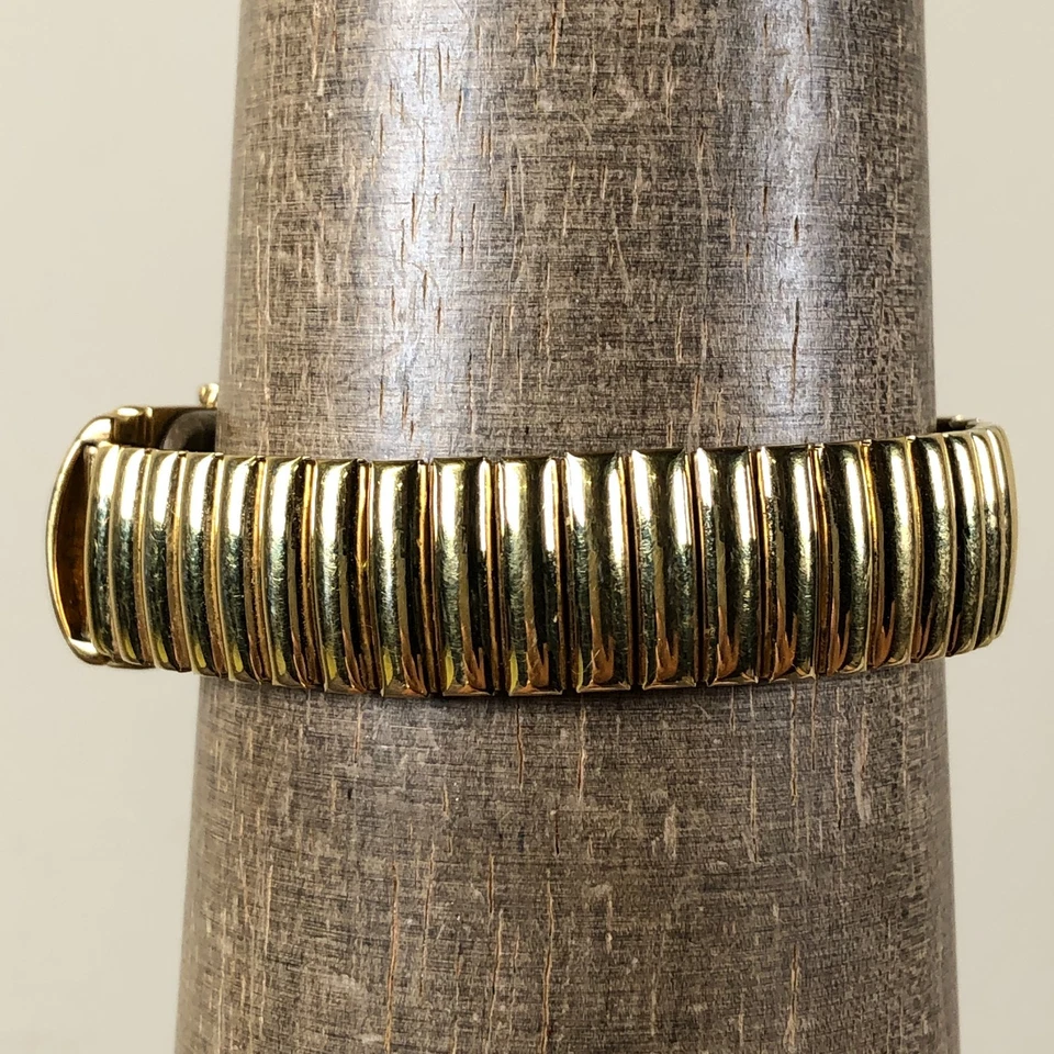 Joan Rivers Classics Feminino Moda MOP Ouro Expansão Quartzo 18mm Relógio 6 1/2" - Imagem 4 de 4