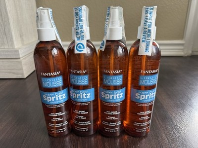 4 X Fantasia Liquid Mousse Spritz Super Hold Hair Spray 12 Fl Oz Lot