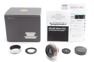 [Almost Unused] Voigtlander Heliar 40mm f/2.8 for VM-E Close Focus Adapter Sony