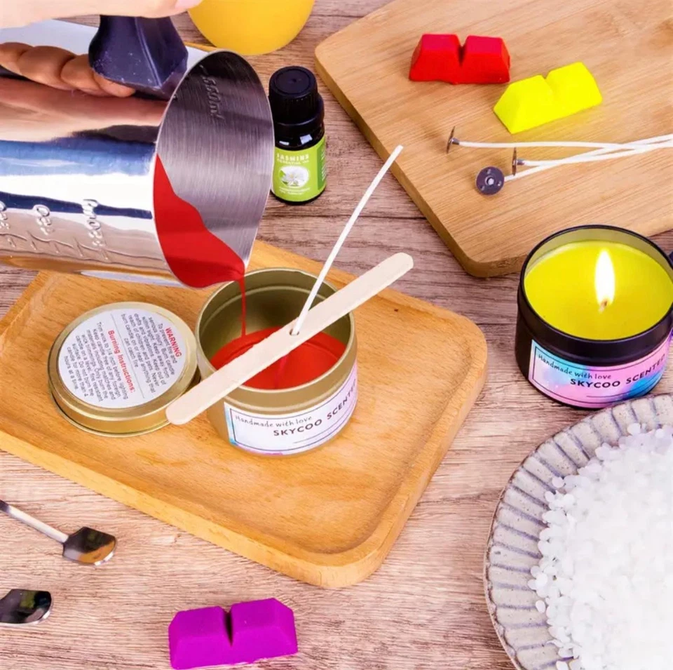 Complete beeswax candle making kit. DIY candle Supplies For Kids And Adult. Gift - Image 3 of 4