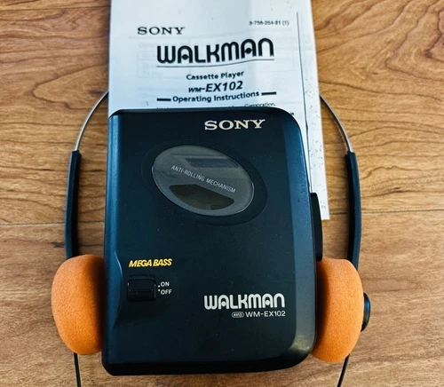 SONY Walkman WM-EX102 Cassette Player - New Belt - Reconditioned