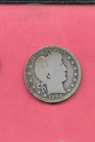 1894-P Barber Quarter — photo from the most recent tracked eBay sale