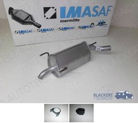 Imasaf ESD Auspuff Endtopf für Opel Corsa C 1.2+Twinport+Kasten O.Enjoy +ZubehöR