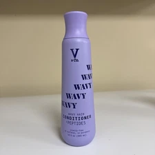 V&Co. Beauty Wavy Hair Nourishing Conditioner with Peptide Technology, 12 oz,