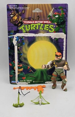 Vintage 1989 TMNT Rat King Teenage Mutant Ninja Turtles Action Figure W Cardback