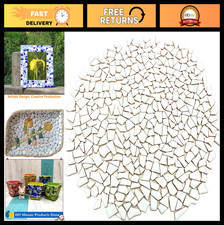 Irregular Ceramic Mosaic Tiles 1.1LB - DIY Craft Stones for Home Wall Decor