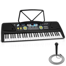 Pyle Electric Keyboard 61 Keys-Portable Digital Karaoke Piano Keyboard
