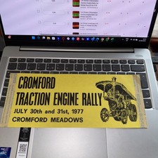 Car Sticker Cromford Traction Engine Rally 30/31st July 1977