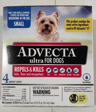 Advecta Ultra for Dogs 4 Month Supply Small 4-10 lb