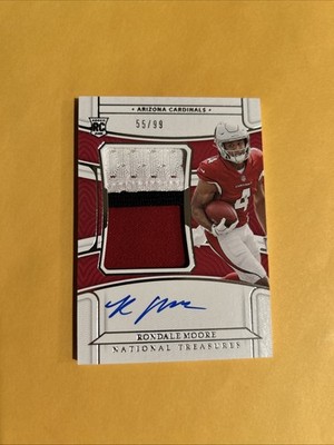 2021 Panini National Treasures Rondale Moore RC True RPA /99