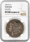 1892 CC Carson City $1 Morgan Silver Dollar NGC VF Details Cleaned Key Date