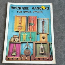 Macrame Hangers for Small Spaces - Vintage 60s or 70s Ephemera Craft Booklet