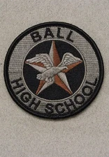 Ball High School, Army JROTC Patch (#2161) - w/hook & loop back