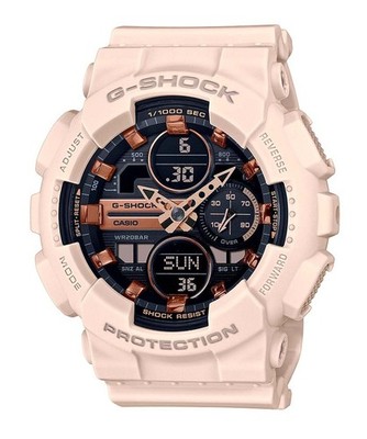 CASIO GMA-S140M-4AER G-Shock Damenuhr Ana-Digi rosé-creme Ø45mm