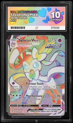 Sylveon VMAX graded ACE 10 for sale on eBay