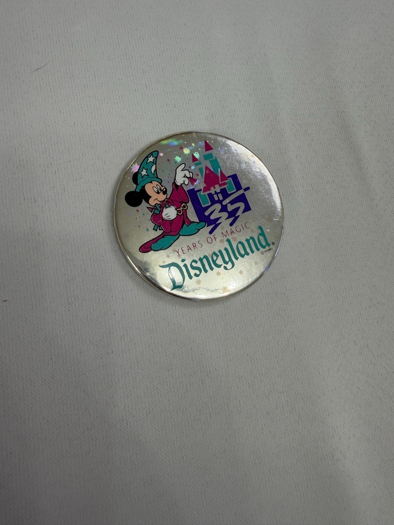 Disneyland 35 Years OF Magic - July 17, 1990 Pinback Button 3"
