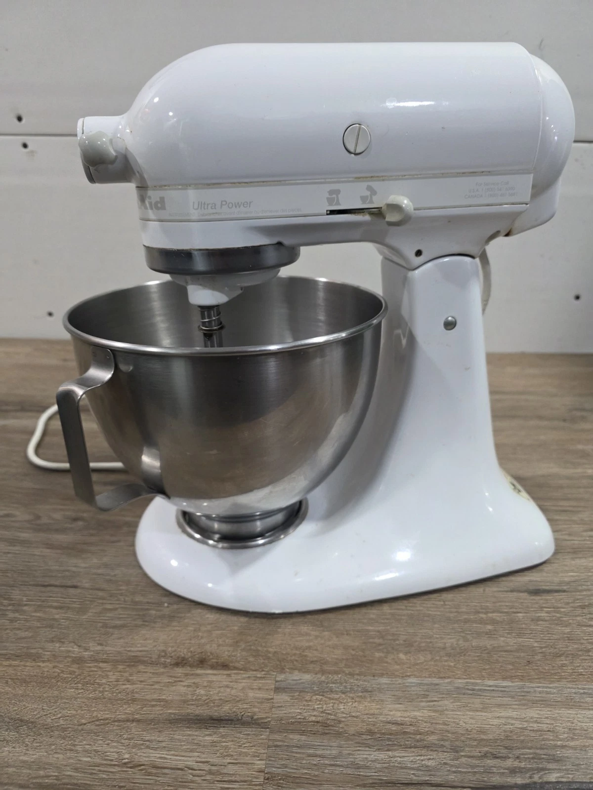 KitchenAid KSM90 300 Watts Ultra Power Stand Mixer White See Disc.
Opens in a new window or tab