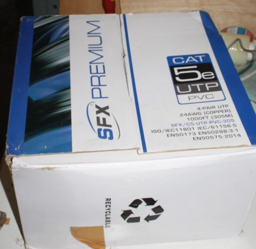 Securiflex data cable SFX/C5-UTP-PVC-GRY- 305 METER FULL BOX