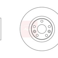 Renault ScéNic II 2003-2010 Bremsscheibe Vorne Apec (Vorne) Einzel