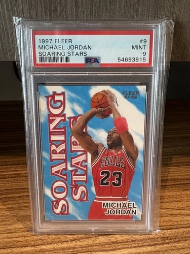 1997 Michael Jordan Fleer Soaring Stars #9 PSA 9 MINT