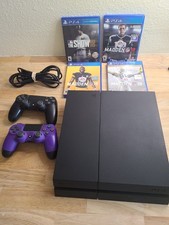 PlayStation 4 Console Bundle  9 Games  2 Controllers - All Tested - WORKING