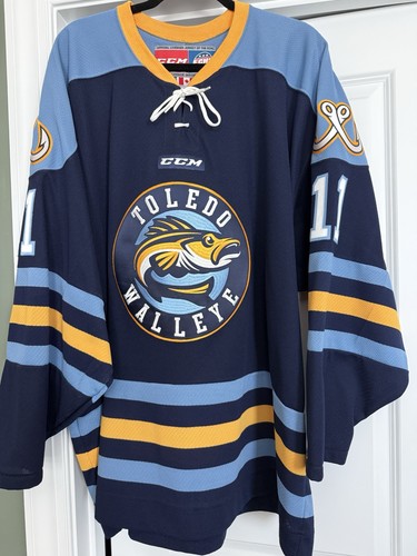 EXCELLENT! Toledo Walleye Nestrasil #11 stitched CCM jersey XXL 2xl hockey