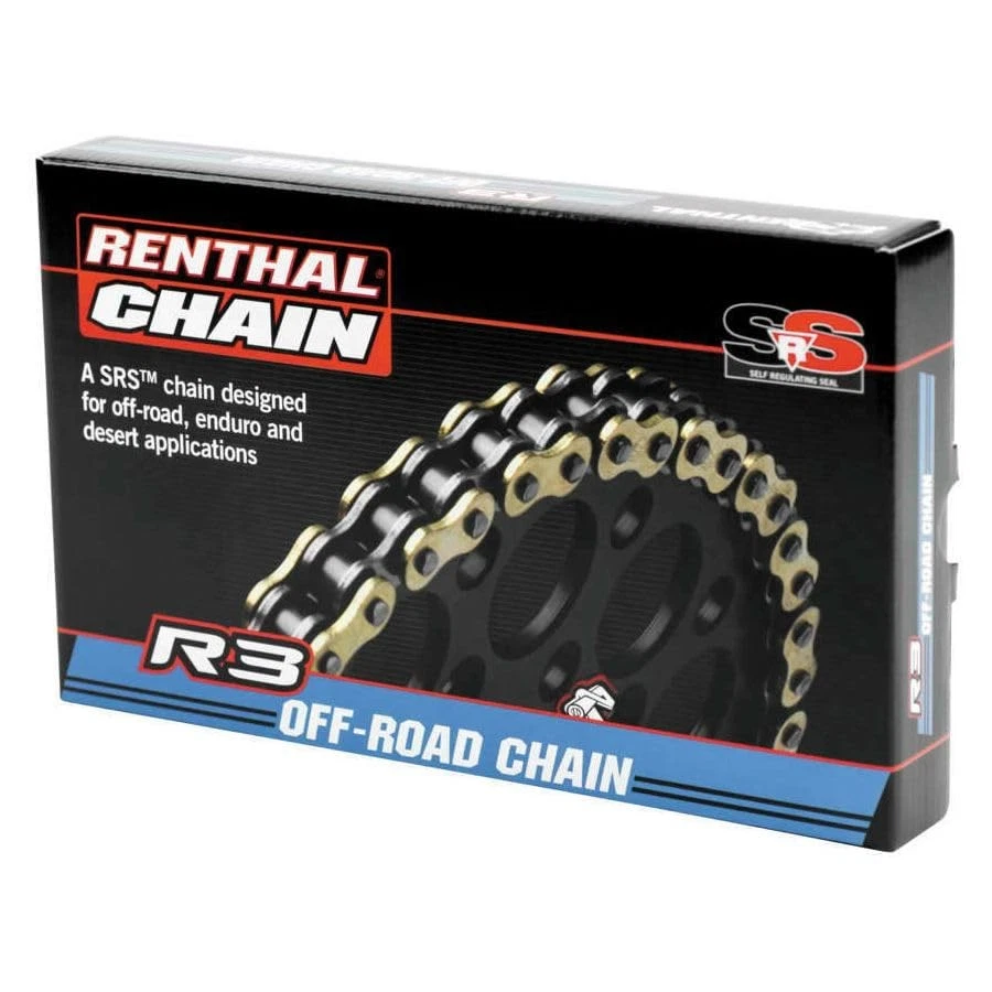 Cadena Renthal 520 R3-3 SRS - Oro, 120 eslabones C416 Foto 2 de 4