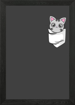 Kätzchen Katze in meinem gerahmten Wandbild Poster Leinwanddruck Bild