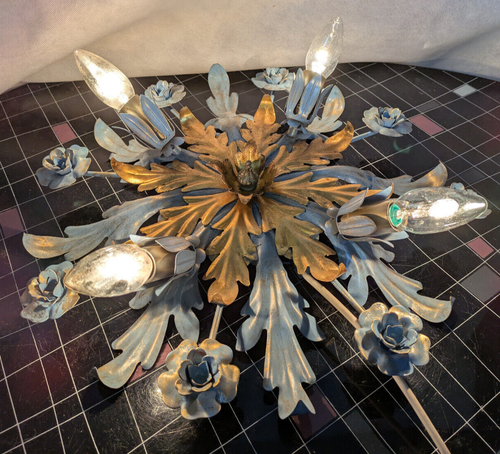 Wandlampe Deckenlampe floral Florentiner Lampe 4 Brennstellen 45cm 2v.2