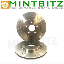 Mercedes W202/T202 C250TD 2.5 TD 6/96-01 Drilled & Grooved Front Brake Discs