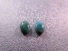 Turquoise Mini Oval 4x6mm Cabochons 2pcs