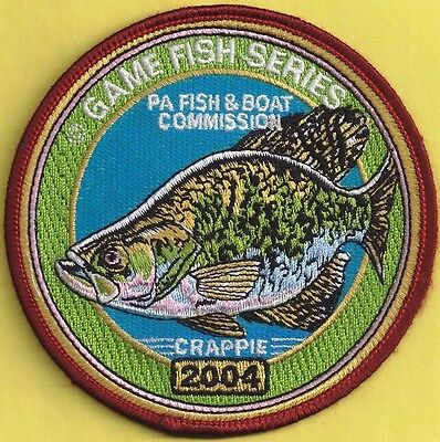 Pa Pennsylvania Fish Game Commission NEW 2004 Chain Pickerel Fishing PLAY Patch
