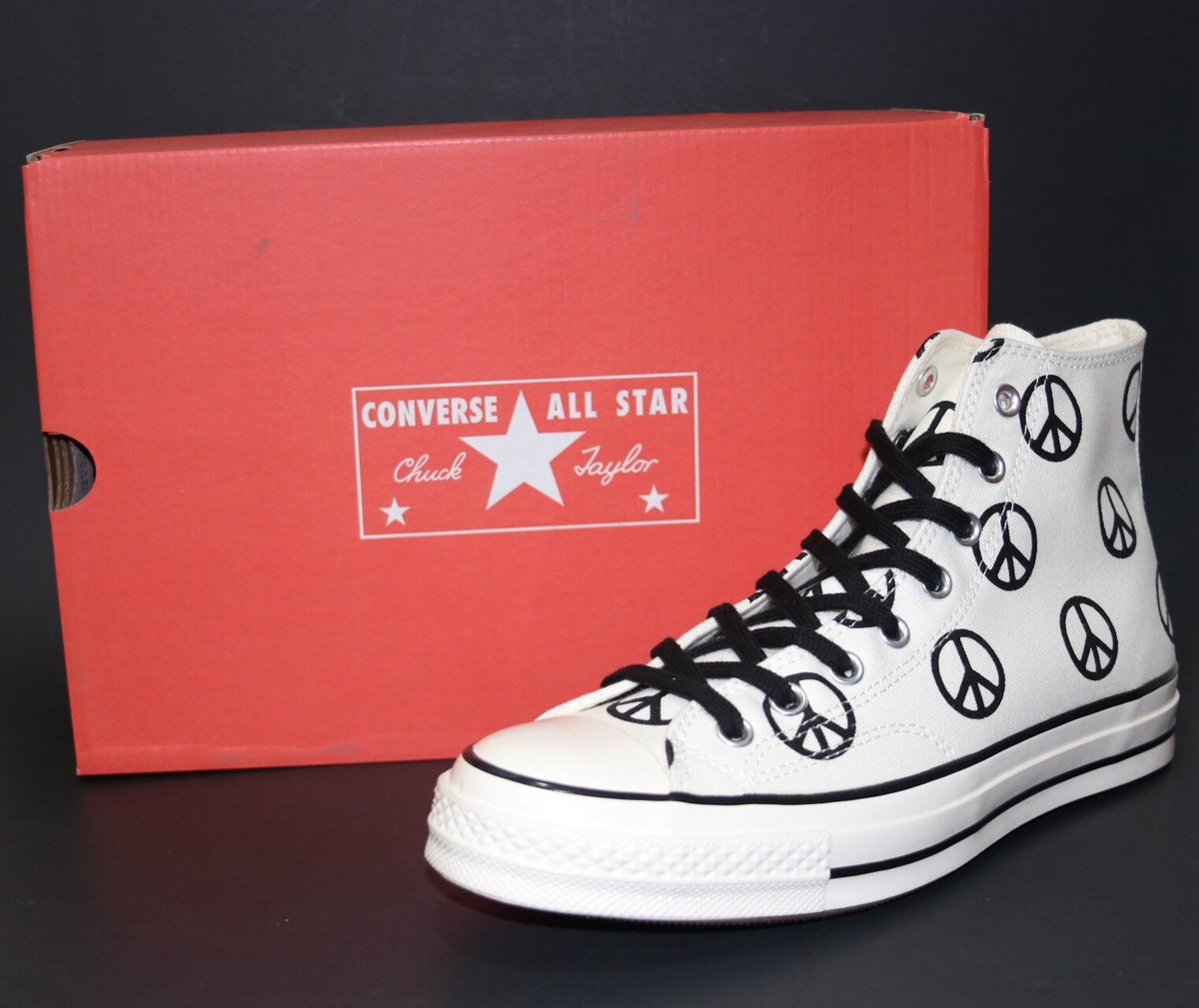 靴 CONVERSE Chuck 70 Peace Symbols Converse Chuck 70 Unleash Peace sign high top sneakers Shoes