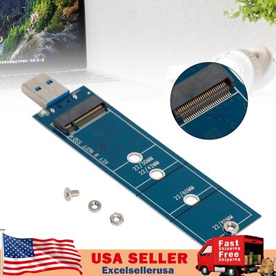 M.2 to USB Adapter B Key M.2 SATA Protocol SSD Adapter for 2230 2242 2260 2280