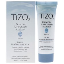 2 Pack Tizo2 Facial Primer Non-tinted SPF 40 by Tizo - 1.75 oz Sunscreen