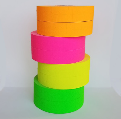 Labels for Monarch 1131 price gun Pink Green Orange Yellow Mixed Pack with Ink