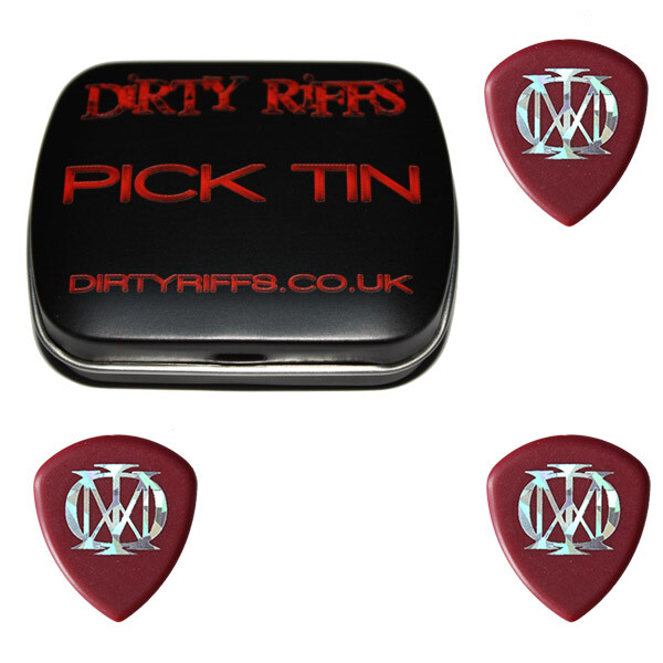 3 x Dunlop Flow John Petrucci Guitar Picks / Plectrums - 2.00mm In A Pick Tin