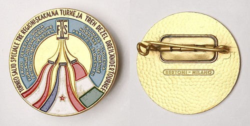 đź”´YUGOSLAVIJA Italy Austria - FIS Jumping tour of three countries -Bertoni badge - Picture 2 of 2