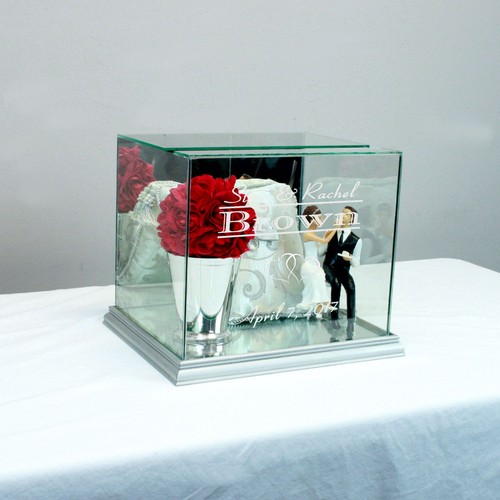 Personalized Wedding Card Box Rectangle - Card Holder - Free Engraving - Picture 10 of 14