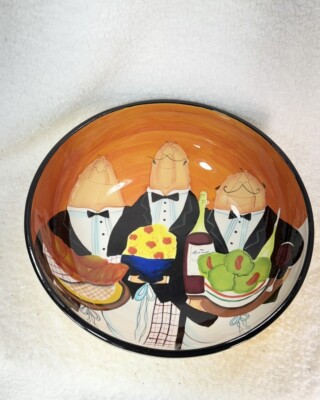 Vintage Certified International Tracy Flickinger Chefs Serving Bowl 13 
